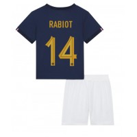 Camisa de time de futebol França Adrien Rabiot #14 Replicas 1º Equipamento Infantil Mundo 2022 Manga Curta (+ Calças curtas)